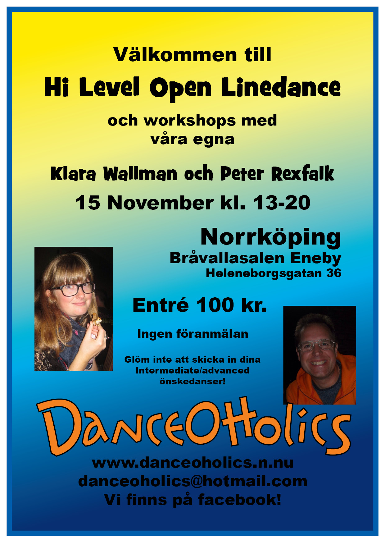Flyer Klara och Peter