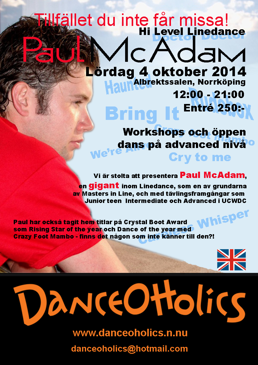 Flyer Paul McAdam